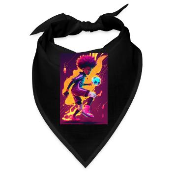 Fußball Junge Fußballer, Teenager, Mannschaft - Bandana - Schwarz - Vorne