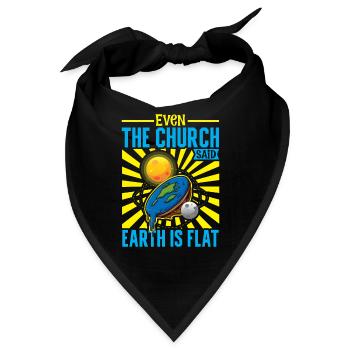 Flat Earth Theory Flat Earth Army Earth - Bandana - Schwarz - Vorne