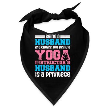 Being A Husband Is A Choice Yoga Instructor - Bandana - Schwarz - Vorne