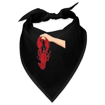 Hummer Lobster - Bandana - Schwarz - Vorne
