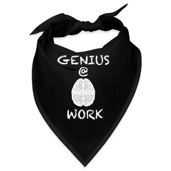 Ein Genie bei der Arbeit als Ingenieur, als - Bandana - Schwarz - Vorne