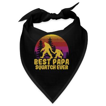 Bester Papa Squatch aller Zeiten Lustig Sasquatch - Bandana - Schwarz - Vorne