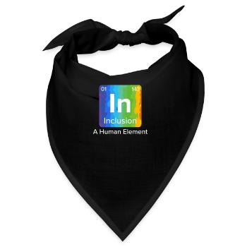 Inklusion Solidarität Mitgefühl für handicap - Bandana - Schwarz - Vorne