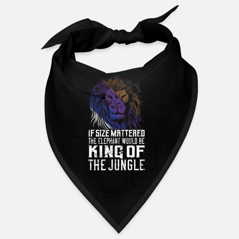 Size Dont Matter Cool Lion Jiu Jitsu Bandana