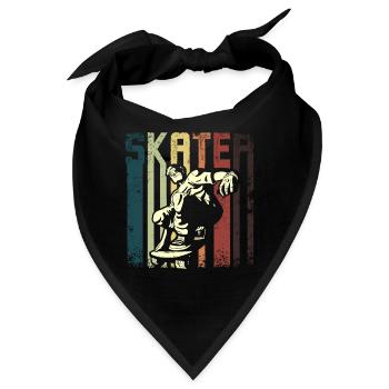 Retro Vintage Skateboarding - Bandana - Schwarz - Vorne