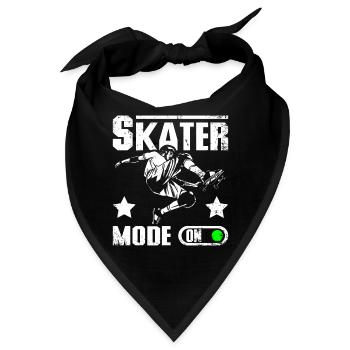 Skater mode on - Bandana - Schwarz - Vorne