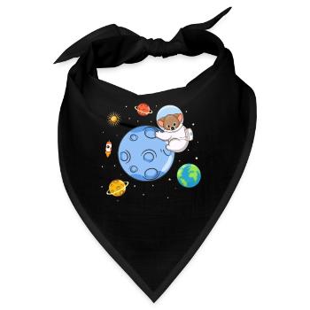 Zukünftiger Astronaut Koala Liebhaber - Bandana - Schwarz - Vorne