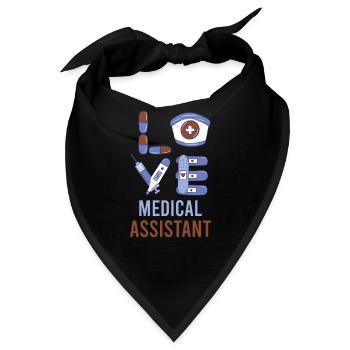 Notfall Krankenschwester Krankenhaus - Bandana - Schwarz - Vorne