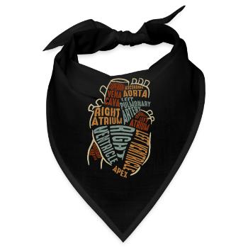 Teile des Herzens - Bandana - Schwarz - Vorne