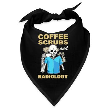 Radiologie-Technik Radiologietechnologe Rad Tech - Bandana - Schwarz - Vorne
