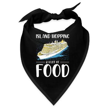 Funny Cruising Kreuzfahrtschiff Kreuzfahrtschiff - Bandana - Schwarz - Vorne