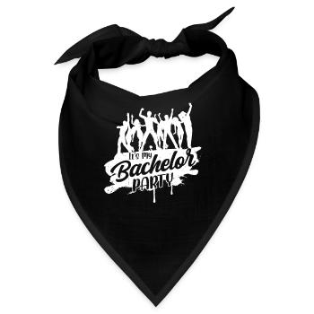 Es Ist Meine Junggesellenparty Braut Junggeselle - Bandana - Schwarz - Vorne