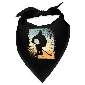 Eishockey  - Bandana - Schwarz - Vorne