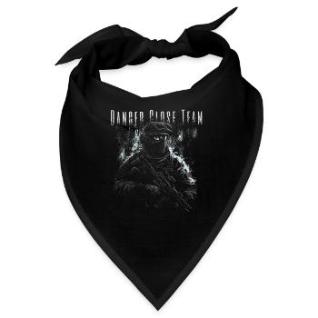 Gefahr Schließen Team - Bandana - Schwarz - Vorne