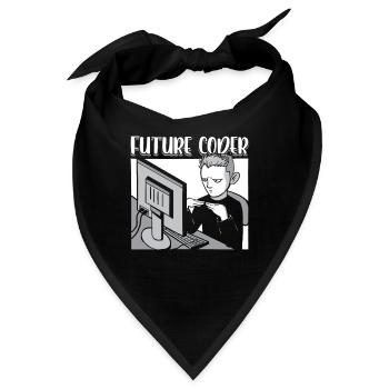 Zukünftiger Coder It Student Programmierer Coding - Bandana - Schwarz - Vorne