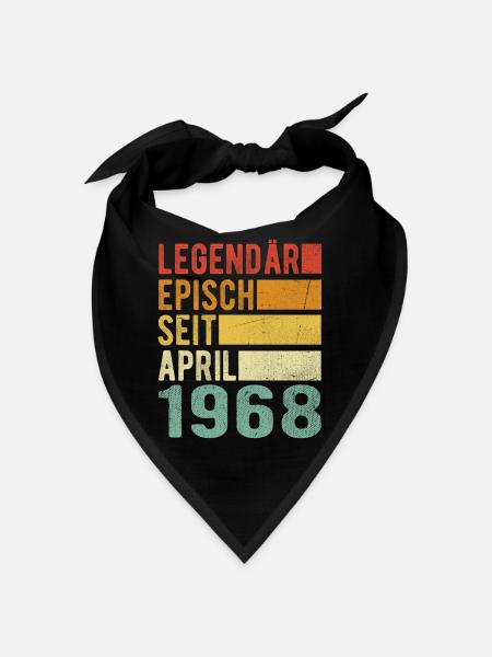 Legendär seit April 1968 - Bandana - Schwarz - Vorne