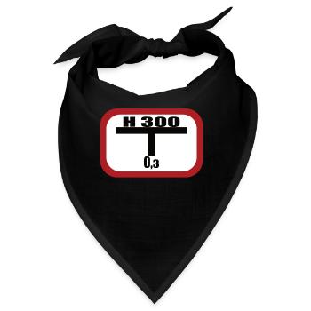 Lustiges Feuerwehr Hydrant - Bandana - Schwarz - Vorne