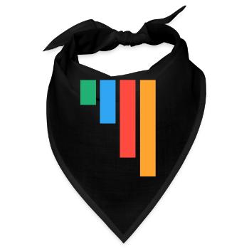4 Streifen - Bandana - Schwarz - Vorne