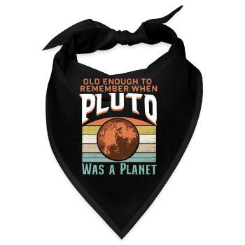 Sonnensystem Planeten alt genug Pluto wissenschaft - Bandana - Schwarz - Vorne