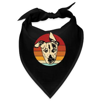 Whippet - Bandana - Schwarz - Vorne