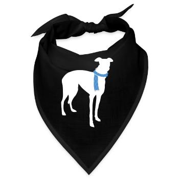 Whippet - Bandana - Schwarz - Vorne