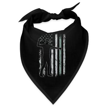 Gaming Retro USA Flagge Videogames 4th of July - Bandana - Schwarz - Vorne