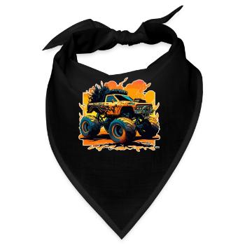 Monstertruck Wahnsinn - Bandana - Schwarz - Vorne