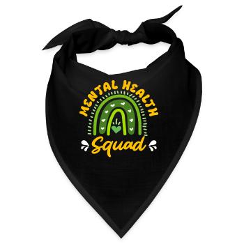 Mentale Gesundheit Mental Health Squad - Bandana - Schwarz - Vorne