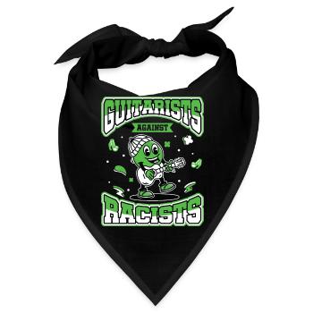 Gitarristen gegen Rassisten Punk Antirassismus - Bandana - Schwarz - Vorne