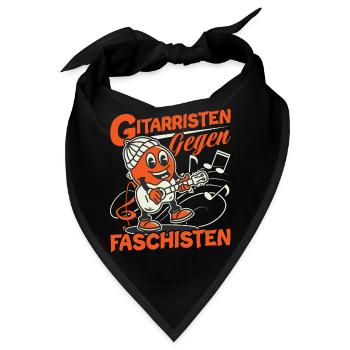 Gitarristen gegen Rassisten Punk Antirassismus - Bandana - Schwarz - Vorne