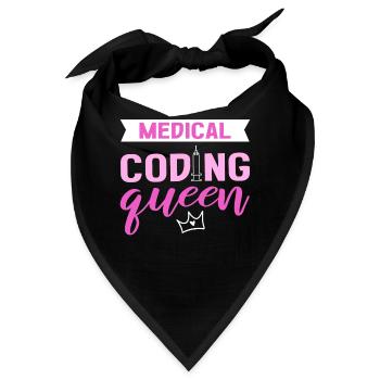 Medical Coding Queen Clinical Coder Medical Coder - Bandana - Schwarz - Vorne