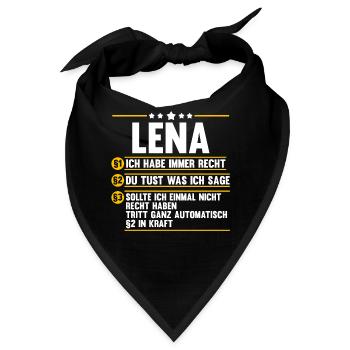 Lena - Bandana - Schwarz - Vorne