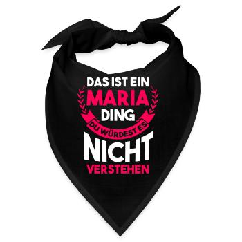 Maria - Bandana - Schwarz - Vorne