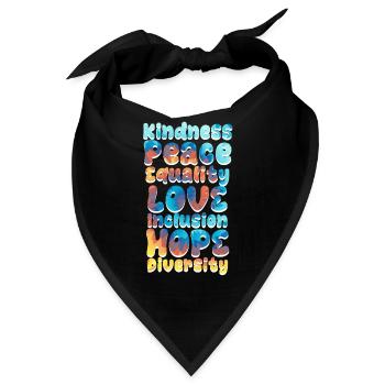 Inklusion handicap Akzeptanz und Awareness - Bandana - Schwarz - Vorne