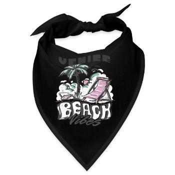 Kalifornien Venice Beach Urlaub Strandreisen - Bandana - Schwarz - Vorne