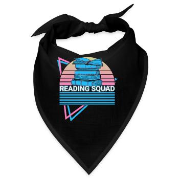 Buchleser Bücherwurm - Bandana - Schwarz - Vorne