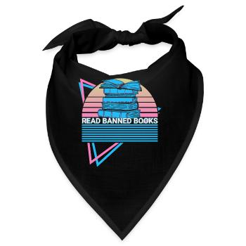 Buchleser Bücherwurm - Bandana - Schwarz - Vorne