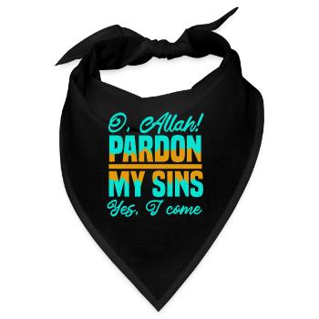 VERZEIHEN SIE MIR MEINE SÜNDEN JA, ICH KOMME - Bandana - Schwarz - Vorne