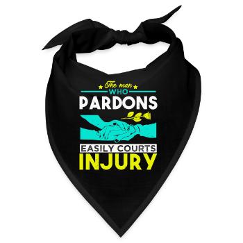 PARDON LOCKT LEICHT ZU VERLETZUNGEN - Bandana - Schwarz - Vorne