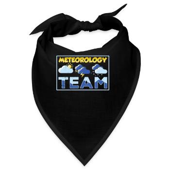 Team Meteorologie Meteorologe Wettervorhersage - Bandana - Schwarz - Vorne