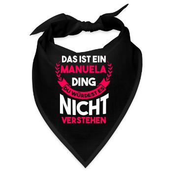 Manuela - Bandana - Schwarz - Vorne
