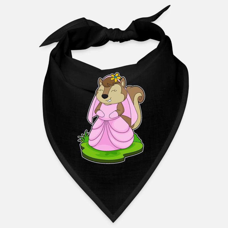 Squirrel Bridal Veil Wedding Bandana