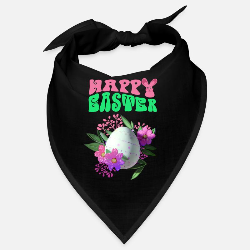 Happy Easter Blumen Osterei Bandana