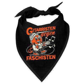 Gitarristen gegen Rassisten Punk Antirassismus - Bandana - Schwarz - Vorne
