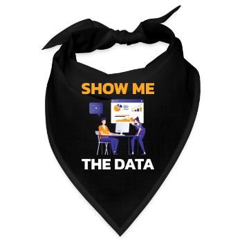 Zeigen Sie Mir Die Daten Für Alle Computer-fans - Bandana - Schwarz - Vorne