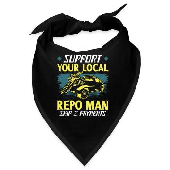 Repo-agent Repo Man Repossession Agent - Bandana - Schwarz - Vorne