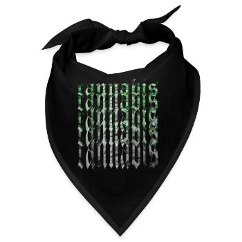 Cannabis - Bandana - Schwarz - Vorne