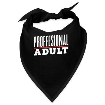 Professioneller Erwachsener Geburtstag Erwachsen - Bandana - Schwarz - Vorne