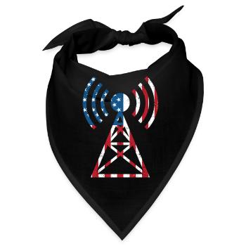 Meine Antenne ist größer als Ihre - Bandana - Schwarz - Vorne