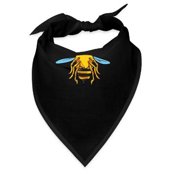Bienen-Kostüm - Bandana - Schwarz - Vorne
